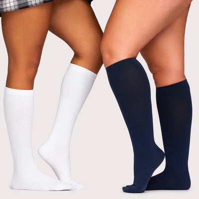 Medical-Grade Compression Socks - White